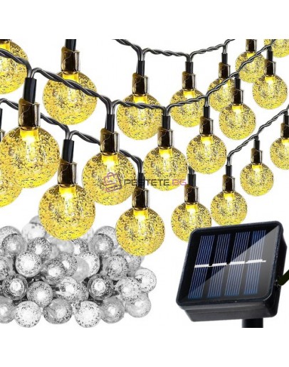 Соларен гирлянд 12м IP65 топки